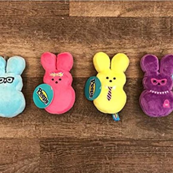 NWT 2022 Yellow 6" Medium Peeps for Pets Plush Bunny Toys for Dogs, Cats or Kids - Picture 5 of 7